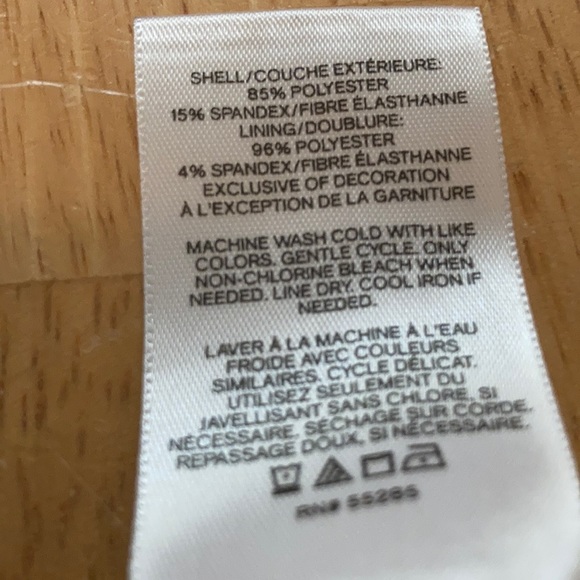 Express Black Strapless Peplum Top - Picture 5 of 5